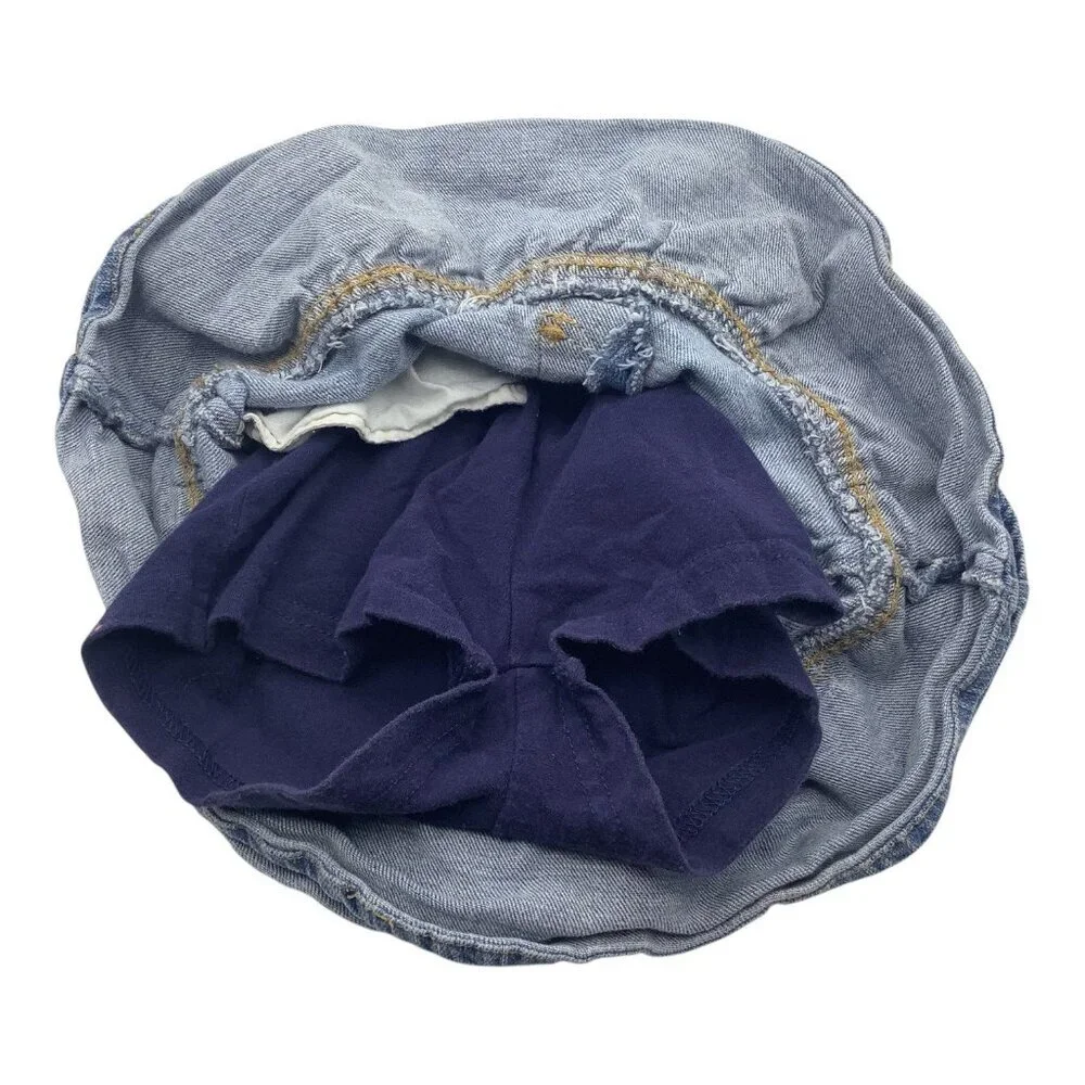 The Childrens Place Stretch Denim Skirt Skort Baby Girl Size 24M Blue Ruffled‎